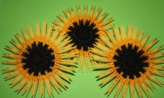 Paper sunflower