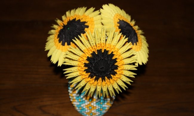 Paper sunflower