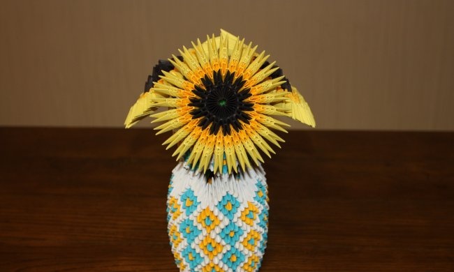 Paper sunflower