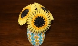 Girasol de papel