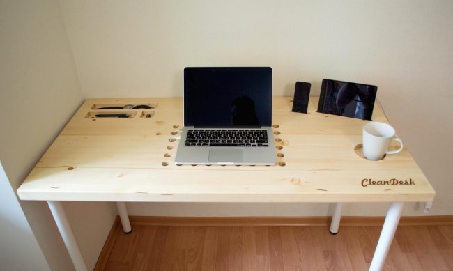 DIY modern computer desk