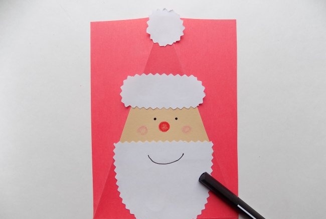 New Year's packaging in the form of Santa Claus