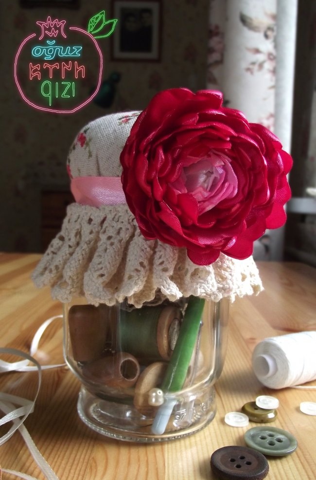 Pincushion in rustic style