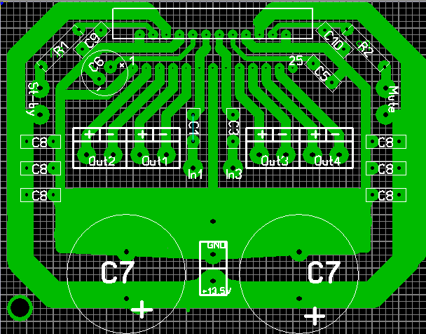 Simple power amplifier 4x50 W