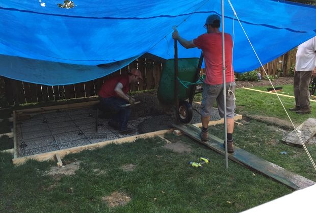 Outdoor gazebo for the garden