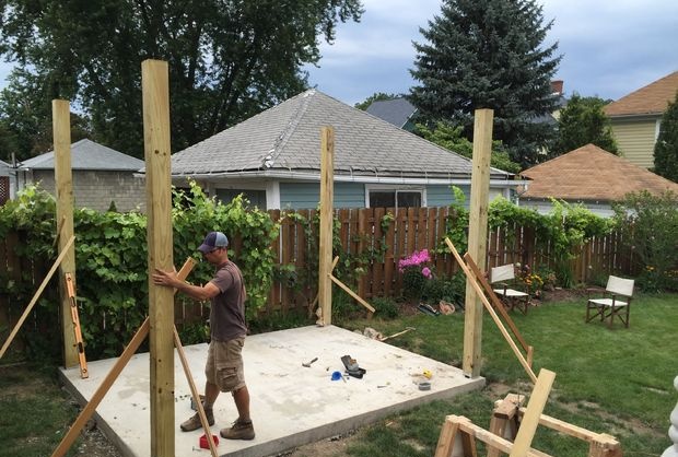 Outdoor gazebo for the garden