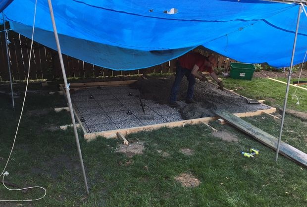 Outdoor gazebo for the garden