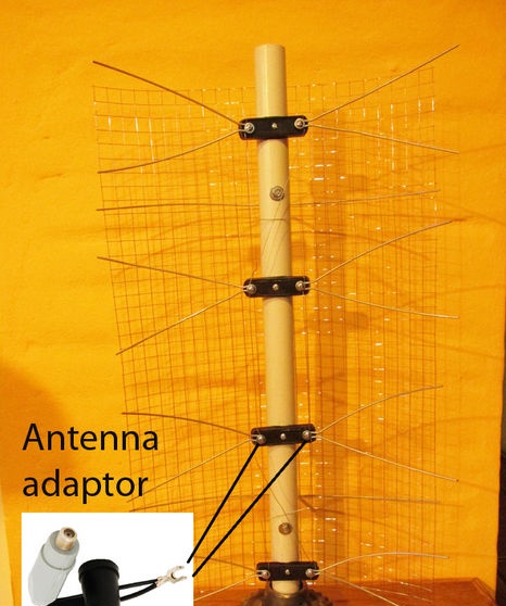 Remote outdoor broadband television antenna