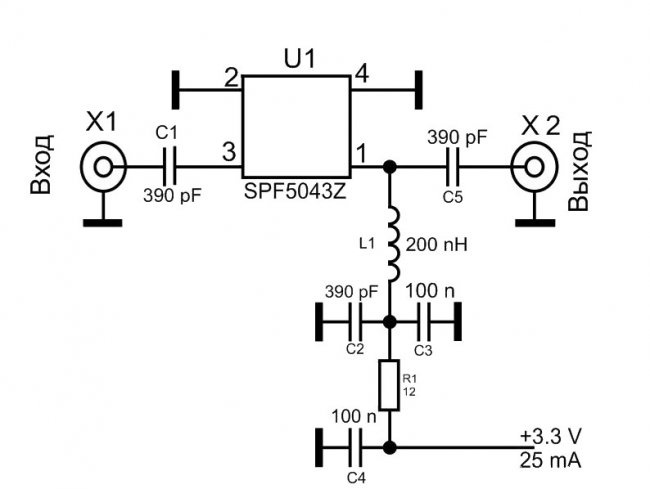 Simple universal antenna amplifier