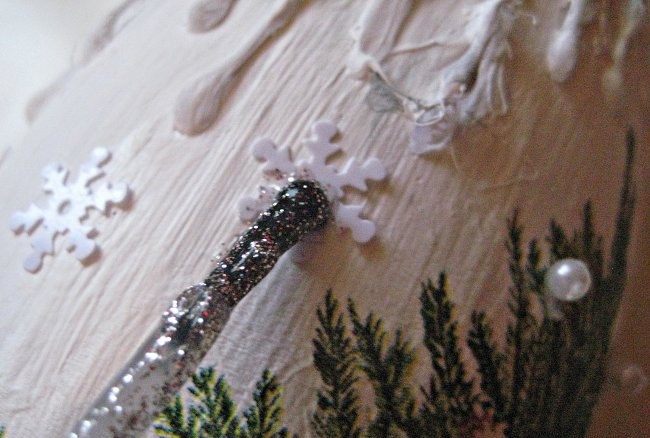 New Year's decoupage champagne bottle