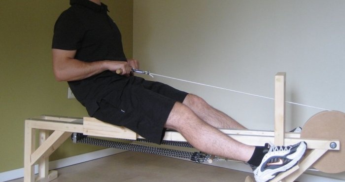 DIY rowing machine