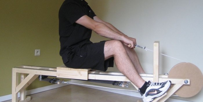 DIY rowing machine