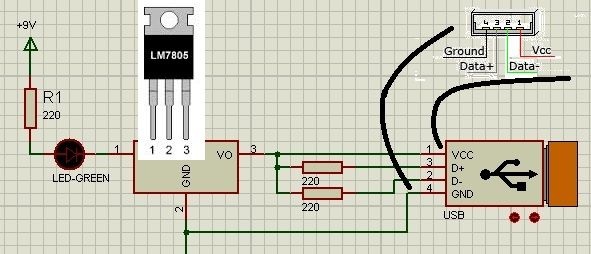 Phone charger from 9 V battery