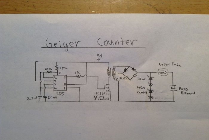 Схема на прост брояч на Geyer