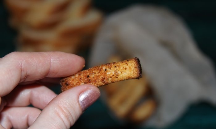 Crackers from a loaf in 15 minutes