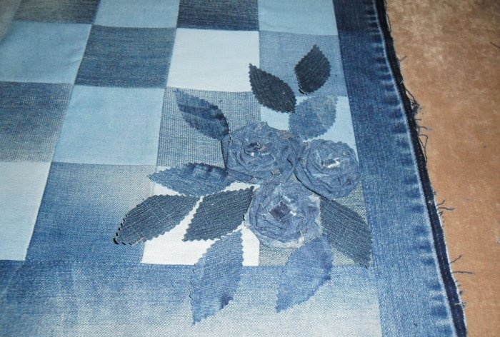 Pillowcases made from old jeans