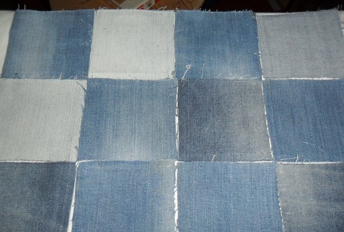 Pillowcases made from old jeans