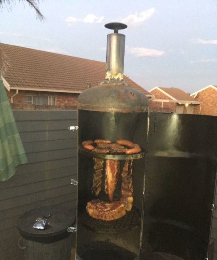 Smokehouse from a cylinder