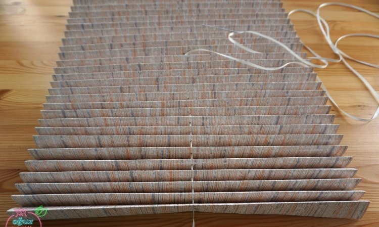 DIY pleated blinds