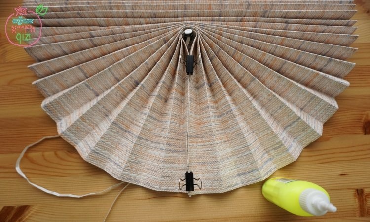 DIY pleated blinds