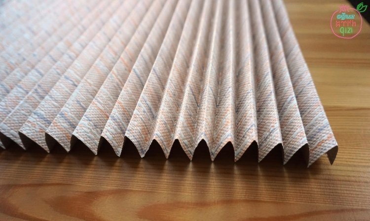 DIY pleated blinds