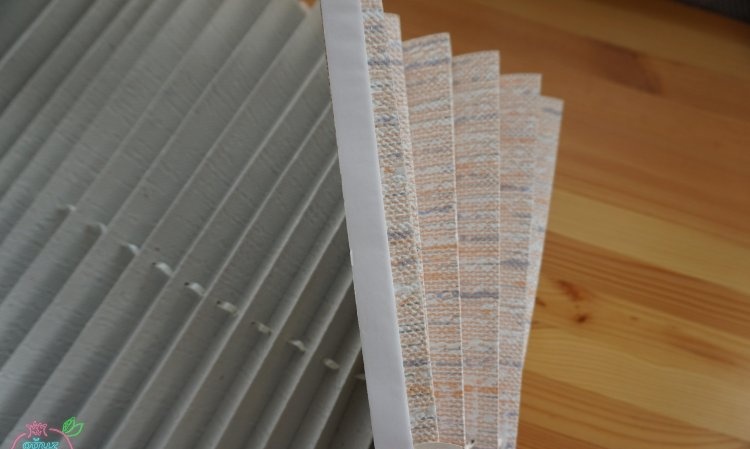 DIY pleated blinds