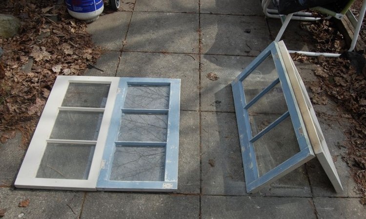 Greenhouse made from old windows