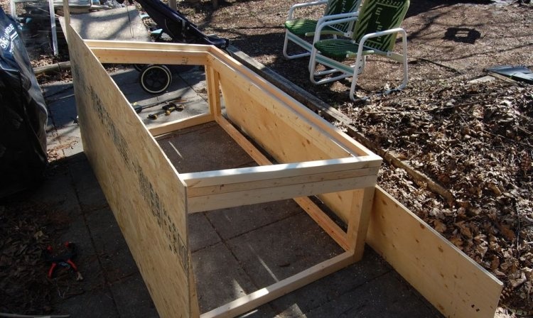 Greenhouse made from old windows