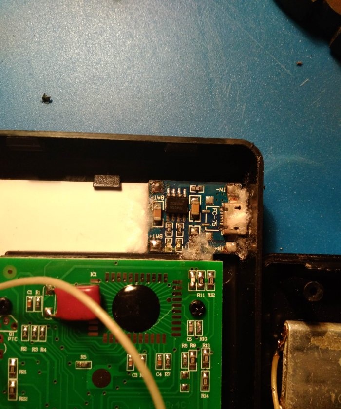 Converting a multimeter to li-ion with charging