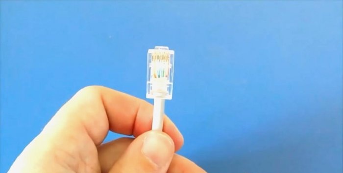 How to crimp an RJ45 connector with a simple screwdriver