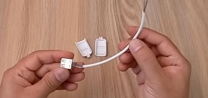 Realizzazione di una presa USB