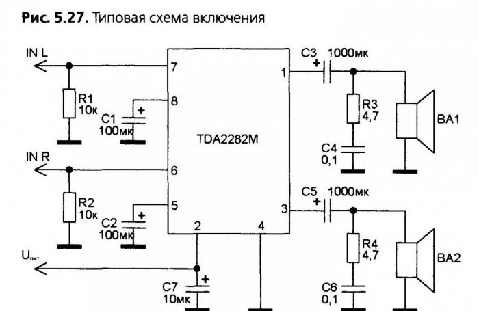 Једноставно појачало на ТДА2822