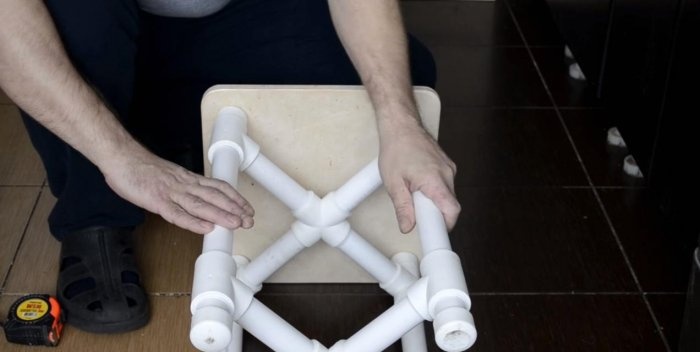 PVC pipe stool