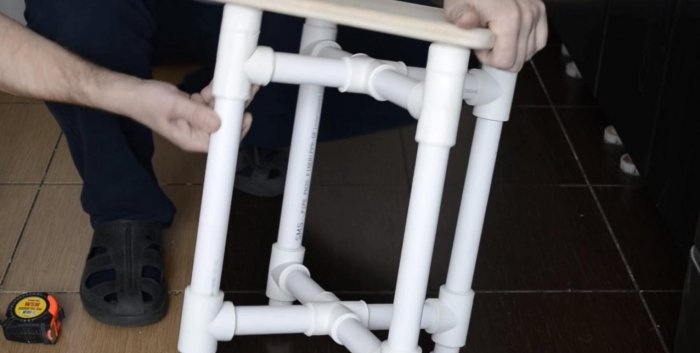 PVC pipe stool