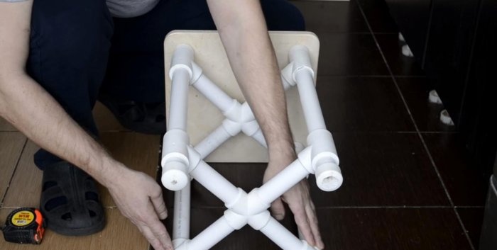 PVC pipe stool