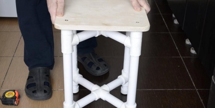 PVC pipe stool