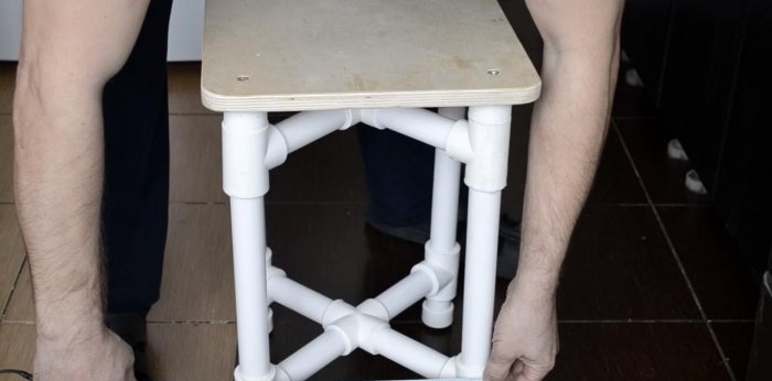 PVC pipe stool