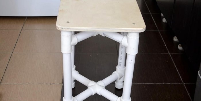 PVC pipe stool