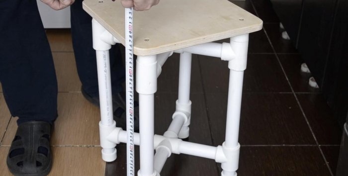 PVC pipe stool