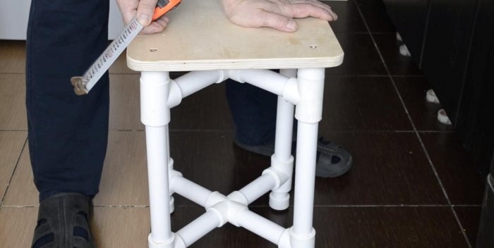 PVC pipe stool