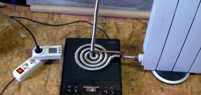 Simple induction heating