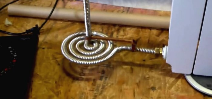 Simple induction heating