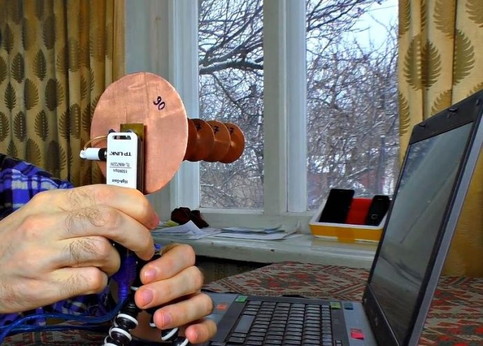 Powerful Wi-Fi gun antenna