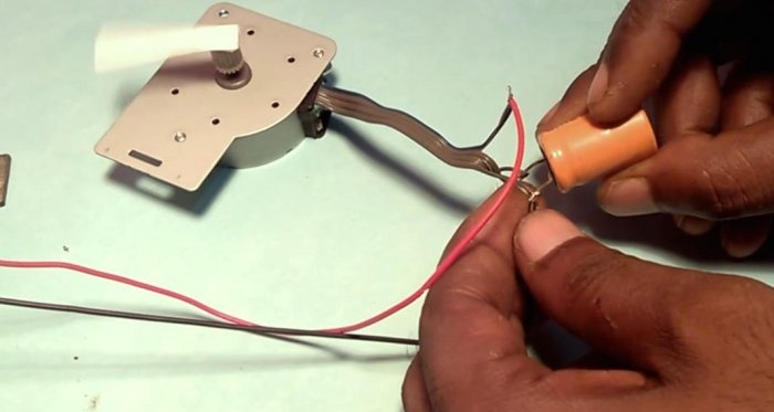 How to start a stepper motor without electronics