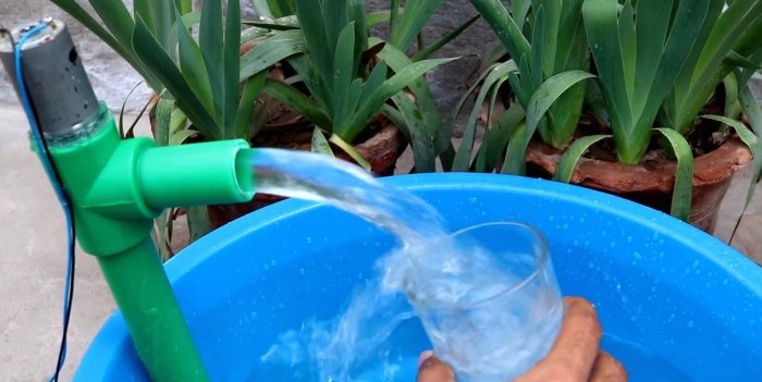 How to make a water pump from PVC pipes