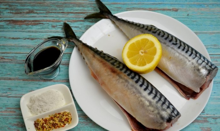 Mackerel on the grill