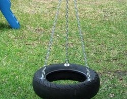 Simple tire swing