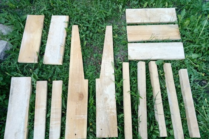 DIY wooden garden chair