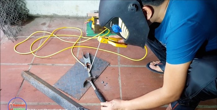 Welding machine made of four microwave ovens