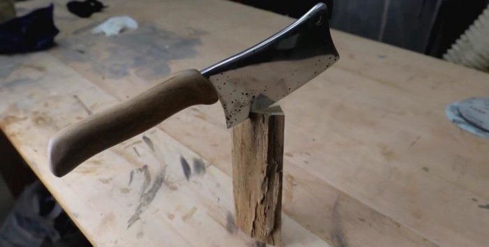 Restoring a completely rusty kitchen cleaver